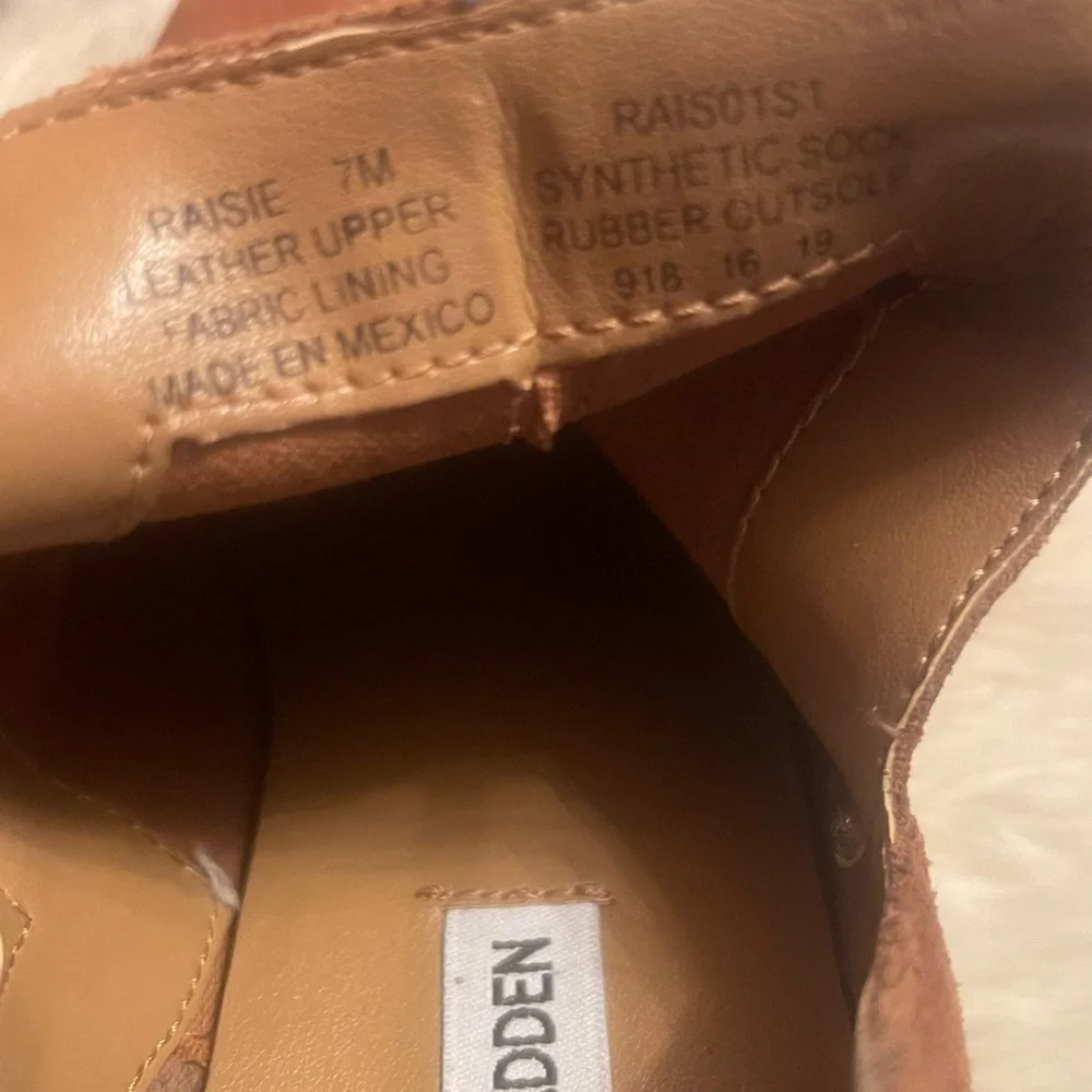 Steve Madden brown Leather ankle boots size 7